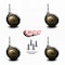 Service Caster 3 Inch Windsor Antique Soft Tread Ball Caster - Grip Neck Stem-SCC, 4PK SCC-GN01S30-DCR-WA-4 - alternate 4